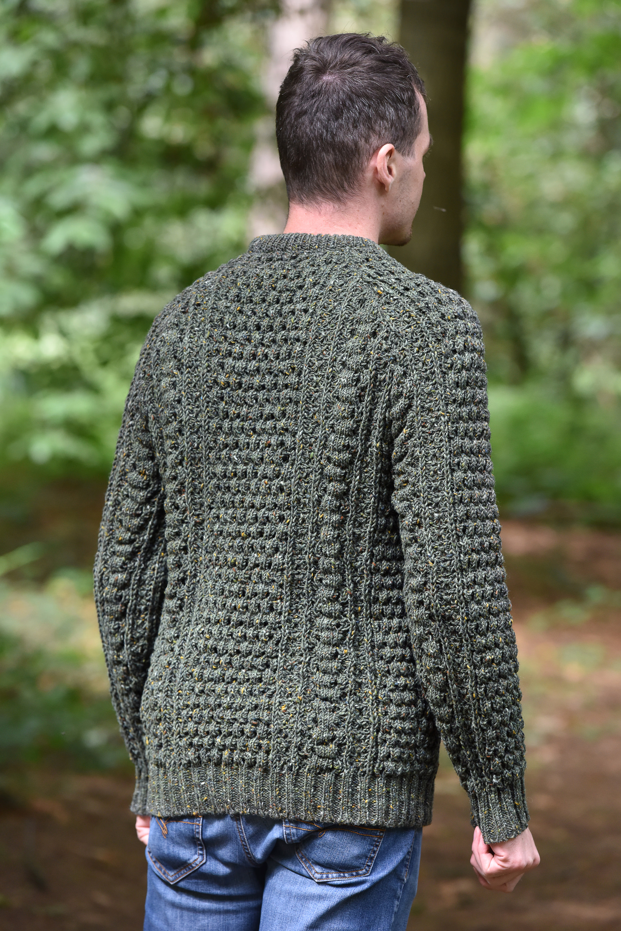 Mens handmade 2024 sweater design