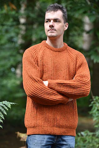 Irish Inspiration for 100% wool crew neck sweaters for men or women