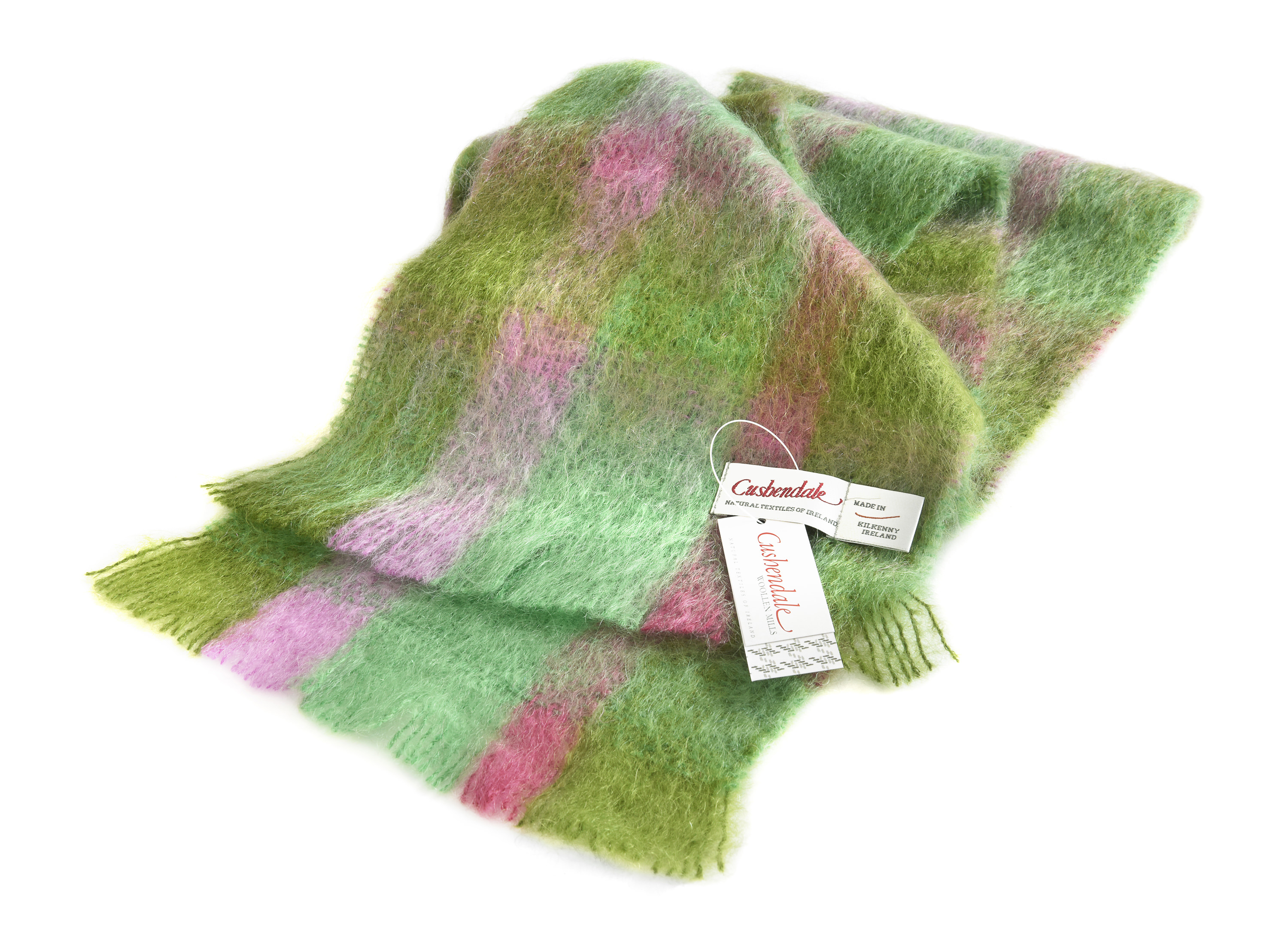 Buy women's Cushendale green mohair scarf from Irish Inspiration