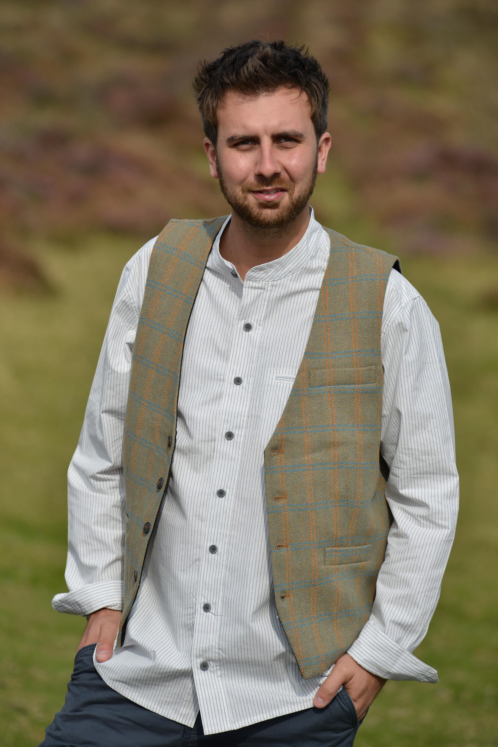 Grandad shirt sale and waistcoat