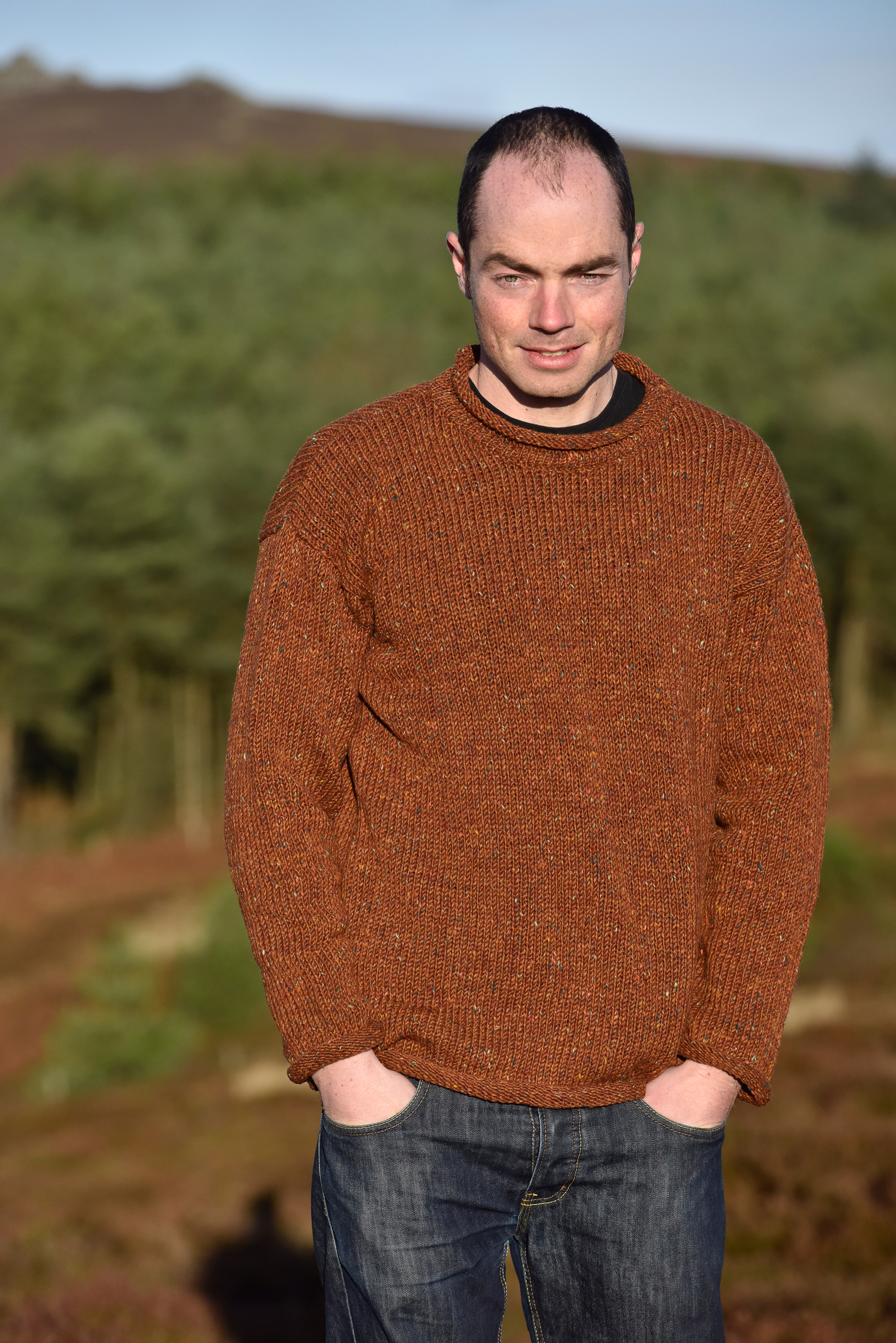 Rust sweater deals