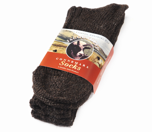 Buy dark brown woolen walking socks from Irish Inspiration Irish