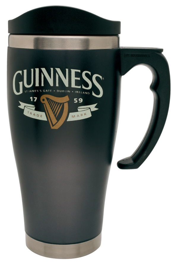 Guinness Travel Mug Metal Inner Large (2427) Irish Inspiration