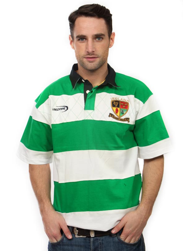 Lansdowne Heritage Emerald Green & White Stripe Ireland 4 Provinces