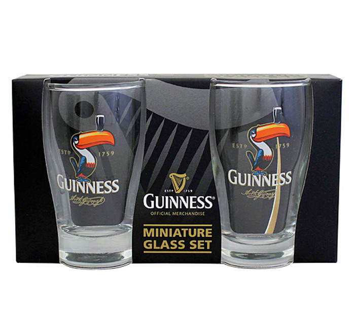Guinness Toucan Mini Pint Glass Set (05041) Irish Inspiration