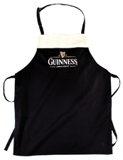Black Colour Guinness Designed Livery PVC Apron With Harp Design 